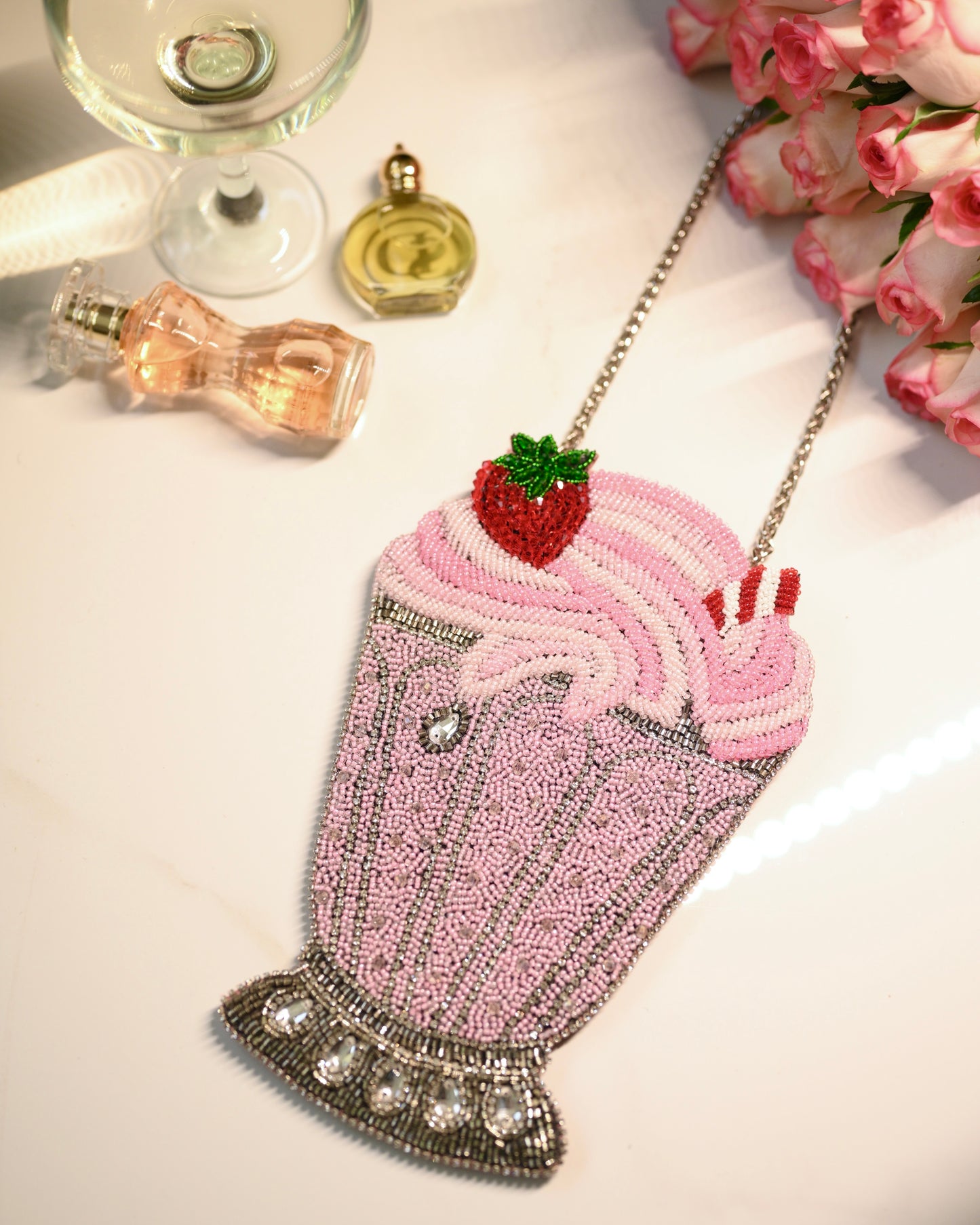 Strawberry Milkshake Crossbody Bag